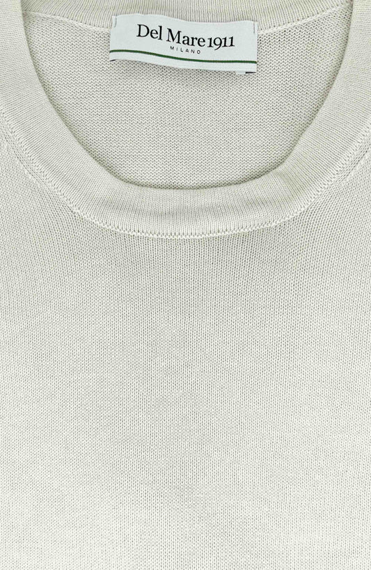 t-shirt uomo maglia in cotone gesso particolare