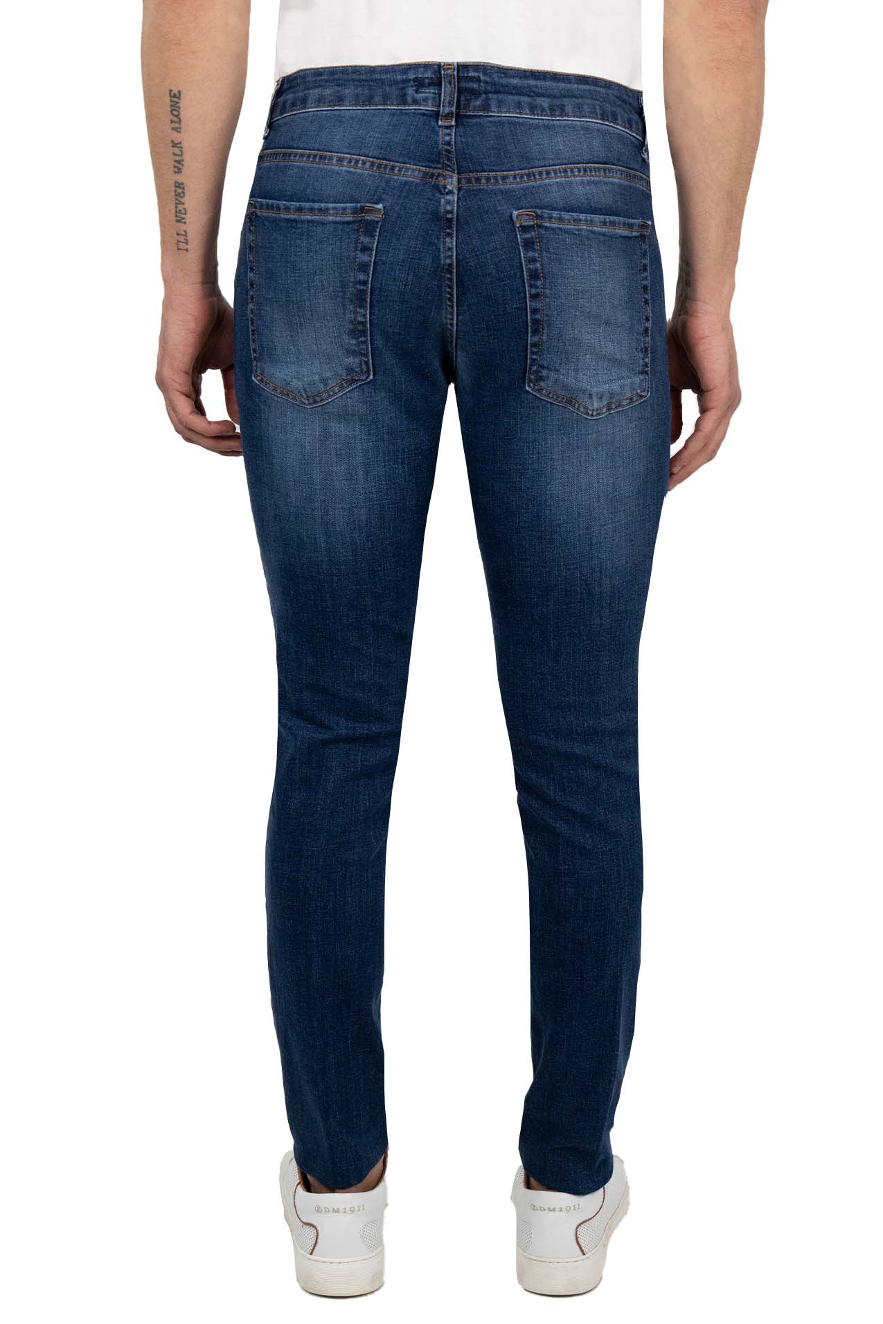 pantalone denim uomo Del Mare 1911 dietro