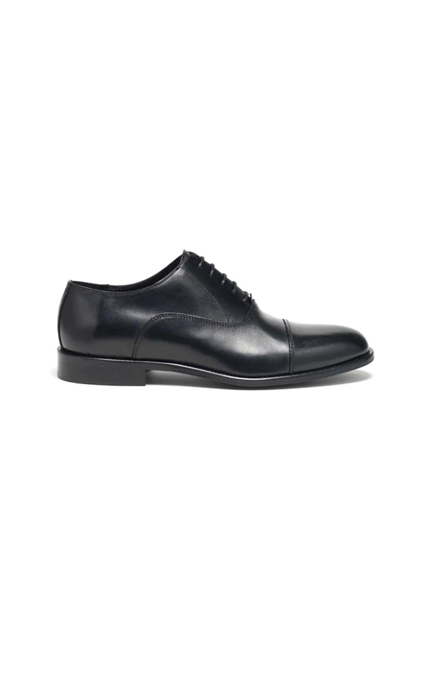 scarpa classica uomo in pelle nera Del Mare 1911 dettaglio lato