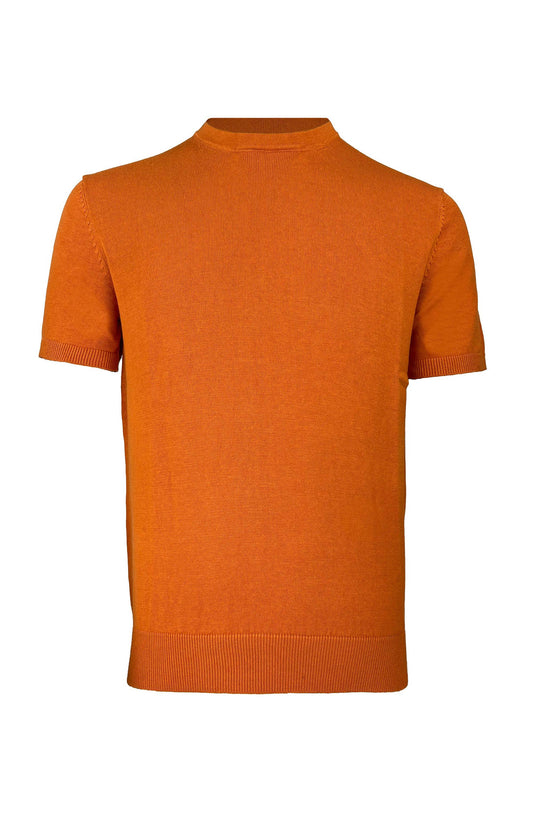 t-shirt uomo maglia in cotone arancio