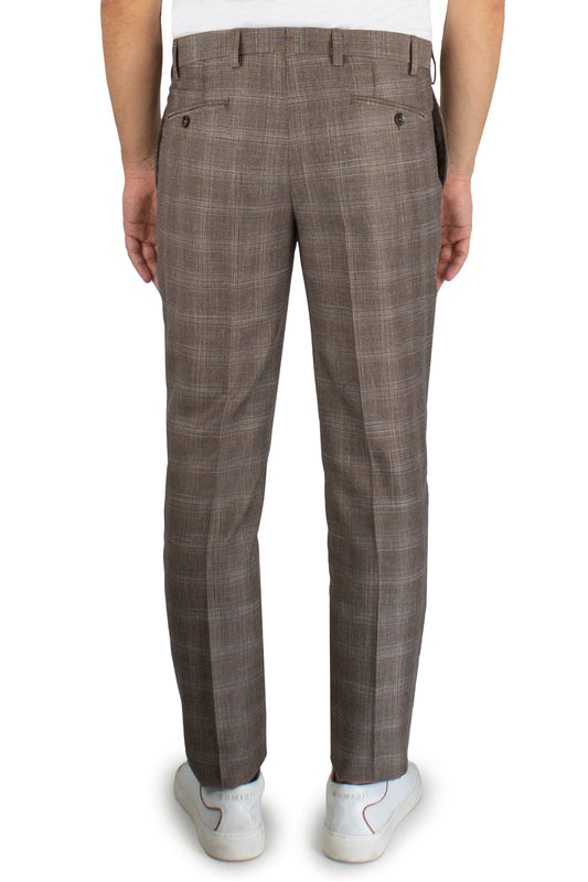 Pantaloni classici misto lino