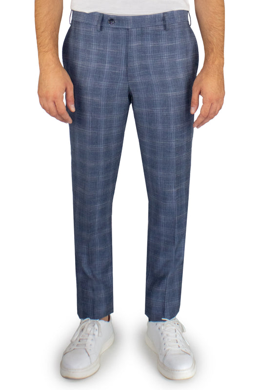 Pantaloni classici misto lino