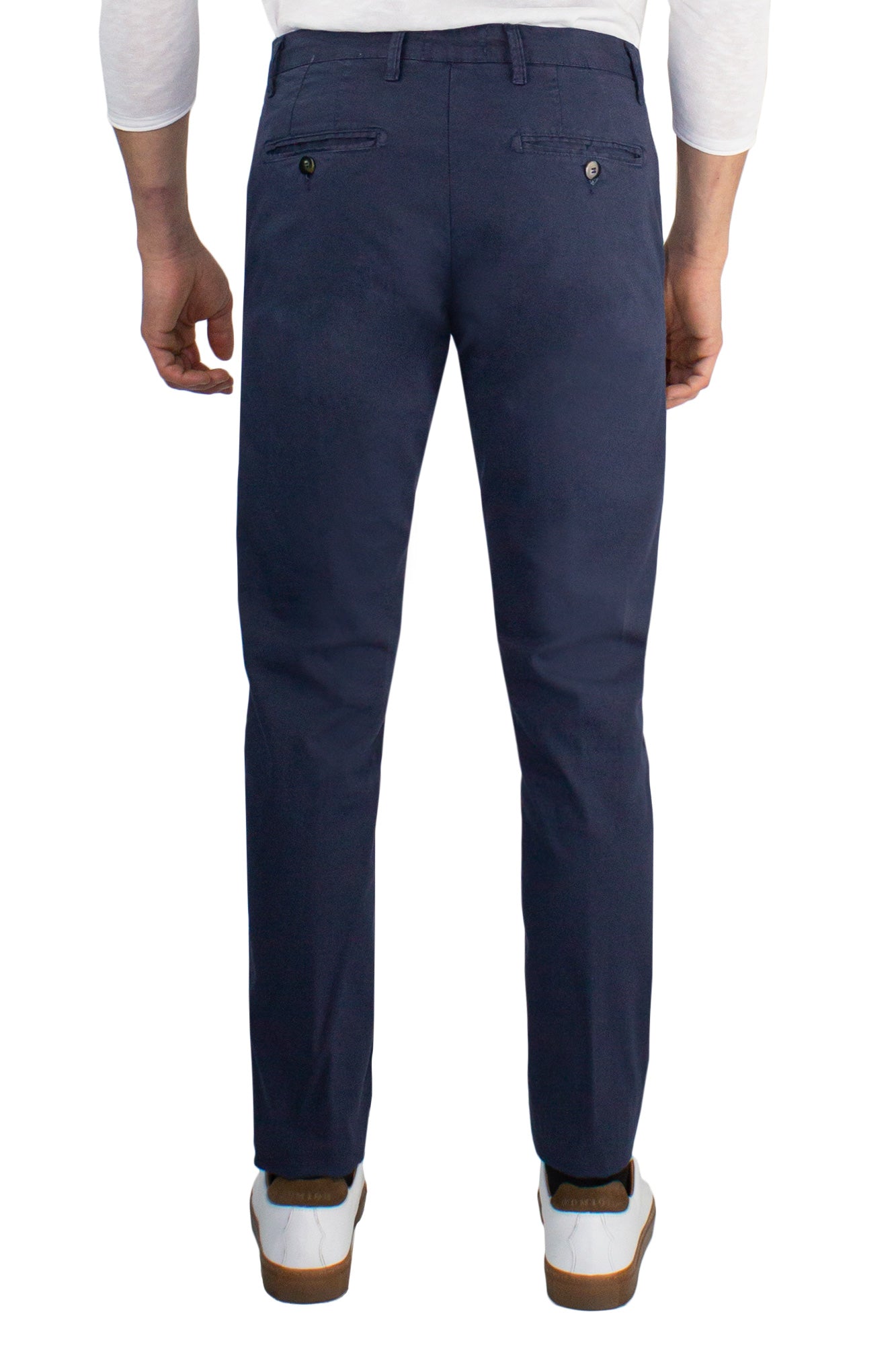Pantalone chino in cotone stretch armatura