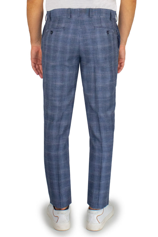 Pantaloni classici misto lino